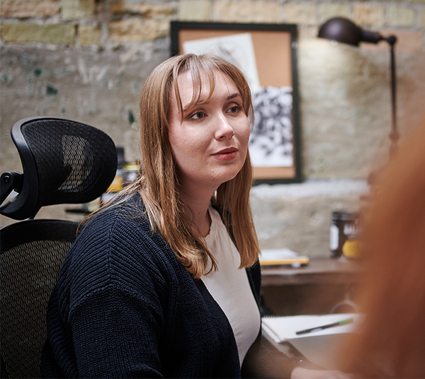 Designers collaborating